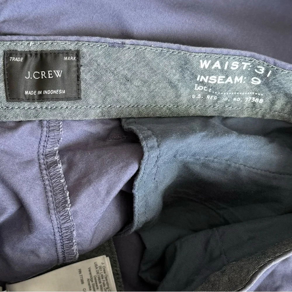J.Crew 9” Stretch Chino Shorts Size 31